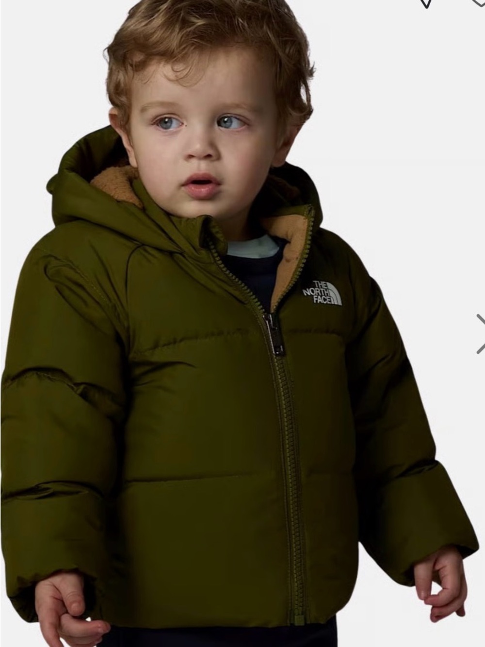 The North Face Baby 600-Fill Down Insulated Fleece Lined Hooded Jacket 12-18 M